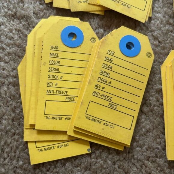 40 Raybestos Brakes Paperboard Dealership Key Tags - Picture 11 of 13